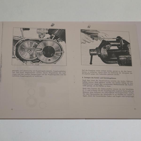 Preview: Zündapp - Arbeiten an Zweitakt-Motoren für DB 202, Comfort, Norma, Elastic, Bella, usw. 1963, Kopie