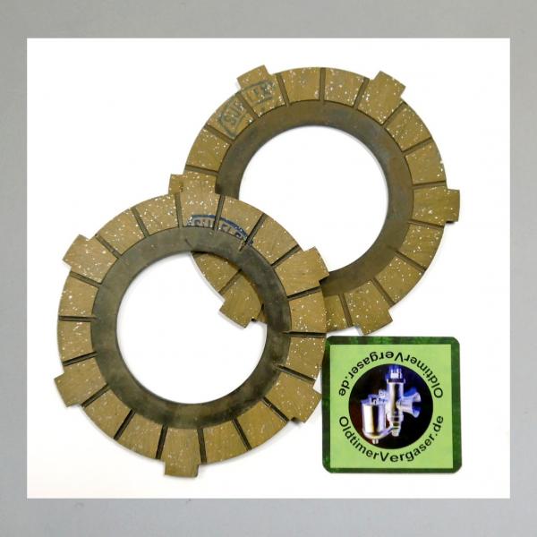 Kupplungsscheibe für Zündapp Combinette, Falconette Typ 428 und 429, Reibscheibe (Voll-Bakelit)---Original NEU von Surflex---