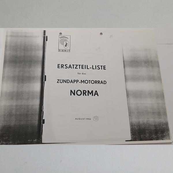 Zündapp - Ersatzteil-Liste für Norma, Kopie