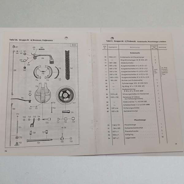 Zündapp - Ersatzteil-Liste für Bella 175s/200, Kopie