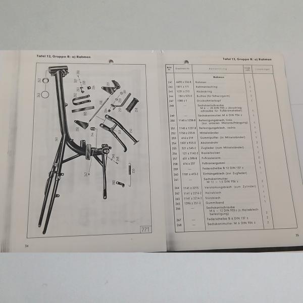 Zündapp - Ersatzteil-Liste für 175 Trophy, Kopie