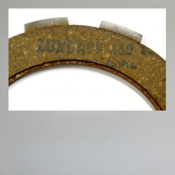 Preview: Kupplungsscheibe für Zündapp DB Modellreihe, Bella, Elastic, Comfort, Norma: Reibbelag auf Stahl (4mm)---Original NEU---