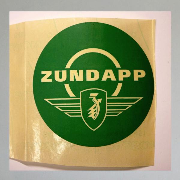 Aufkleber "Zündapp", 1 Stück, original, vermutlich 50er/ 60er Jahre.