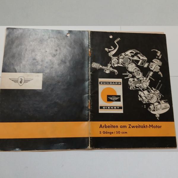 Zündapp - Arbeiten am Zweitakt-Motor 50ccm, 5 Gänge, Original