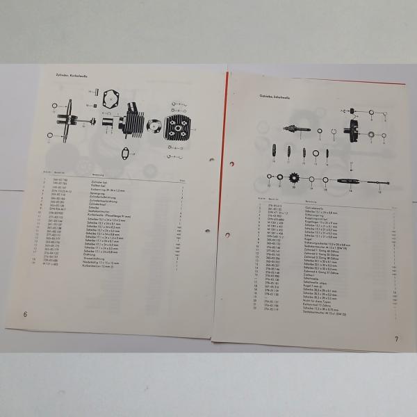 Preview: Zündapp Ersatzteil-Katalog RS 50 Super (Österreich), Kopie
