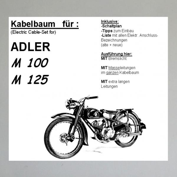 Kabelbaum/ Kabelsatz/ Leitungssatz Adler M 100, M 125