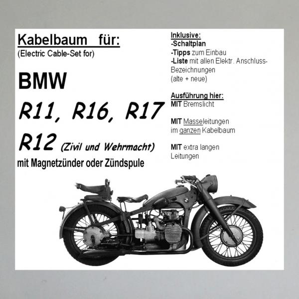 Kabelbaum/ Kabelsatz/ Leitungssatz BMW R11, R12, R16, R17