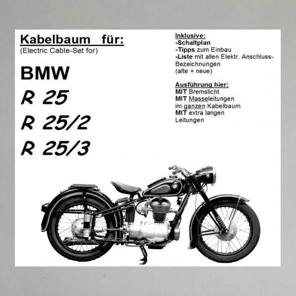 Kabelbaum/ Kabelsatz/ Leitungssatz BMW R25, R25/2, R25/3