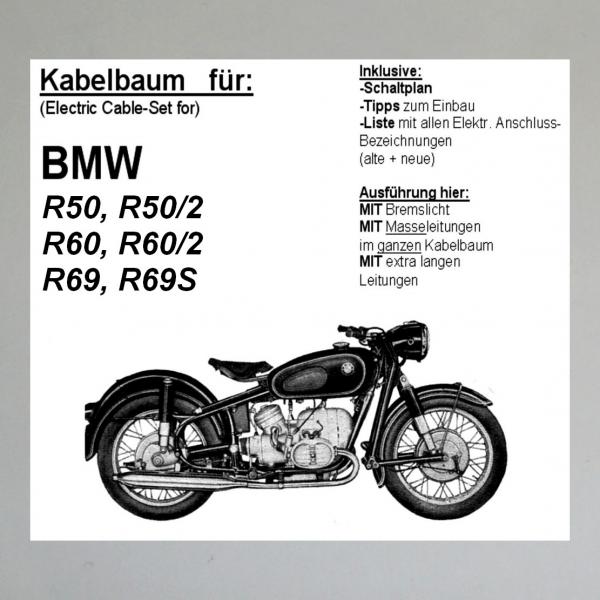 Kabelbaum/ Kabelsatz/ Leitungssatz BMW R50, R50/2, R60, R60/2, R69, R69S