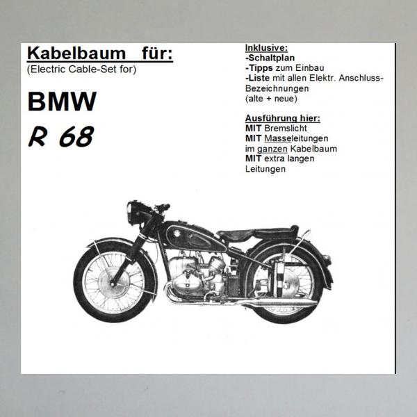 Kabelbaum/ Kabelsatz/ Leitungssatz für BMW R68