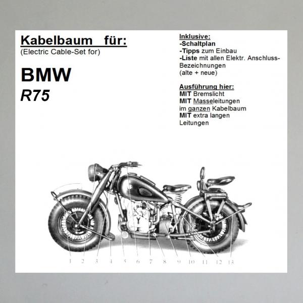 Kabelbaum/ Kabelsatz/ Leitungssatz BMW R75