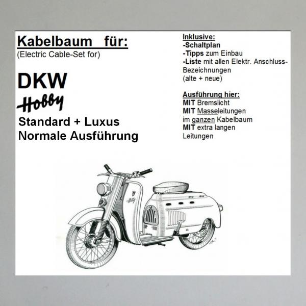 Kabelbaum/ Kabelsatz/ Leitungssatz DKW Hobby Roller---normale Ausführung---