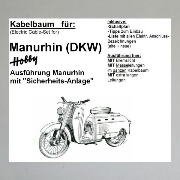 Kabelbaum/ Kabelsatz/ Leitungssatz DKW Hobby Roller---späte Ausführung ab 1958---