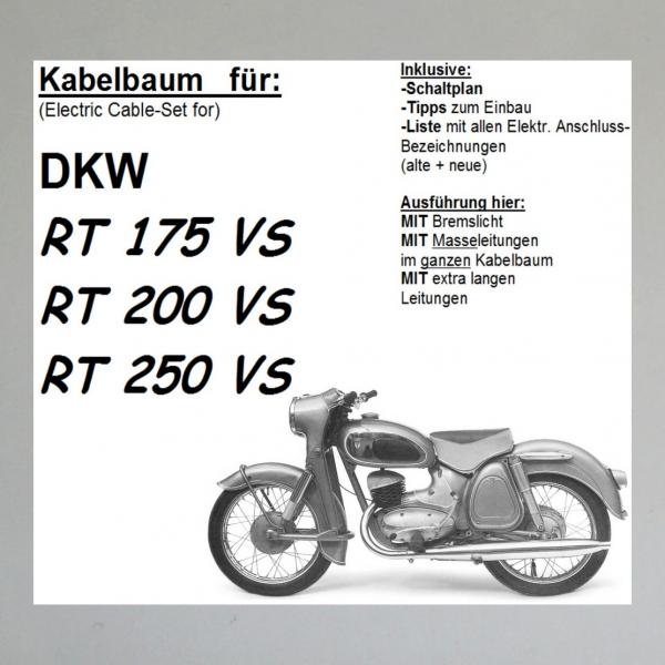 Kabelbaum/ Kabelsatz/ Leitungssatz DKW RT175VS, RT200VS, RT250VS