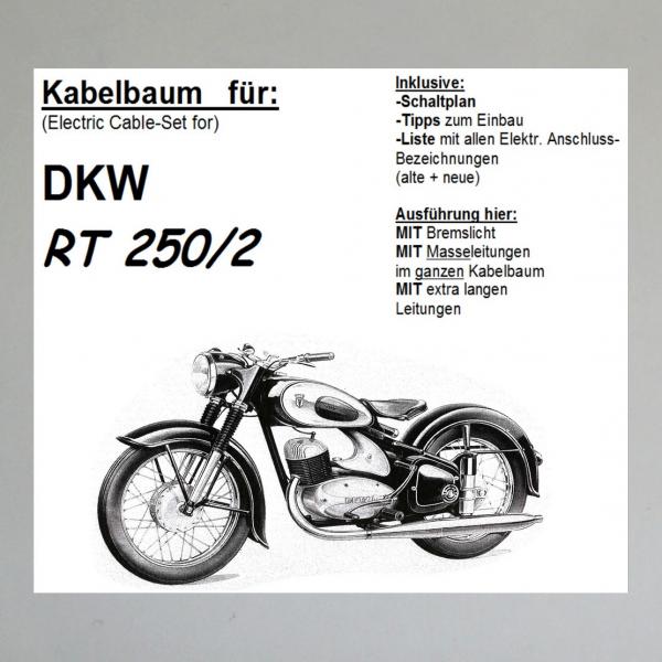 Kabelbaum/ Kabelsatz/ Leitungssatz DKW RT250/2