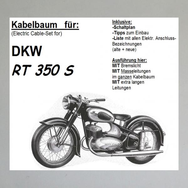 Kabelbaum/ Kabelsatz/ Leitungssatz DKW RT350S