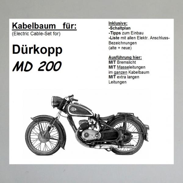 Kabelbaum/ Kabelsatz/ Leitungssatz Dürkopp MD200