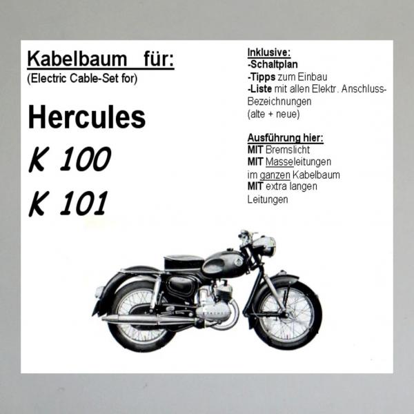 Kabelbaum/ Kabelsatz/ Leitungssatz Hercules K100, K101 Sachs 100/3