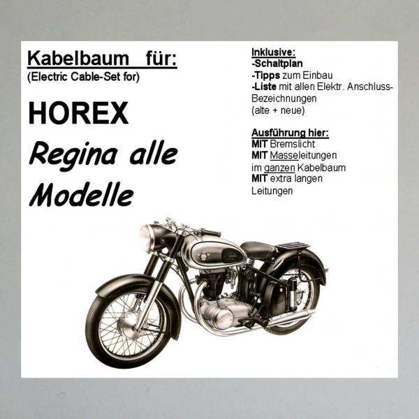 Kabelbaum/ Kabelsatz/ Leitungssatz Horex Regina, alle Modelle