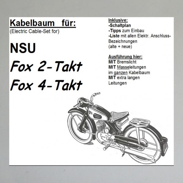 Kabelbaum/ Kabelsatz/ Leitungssatz NSU Fox 2 Takt, 4 Takt