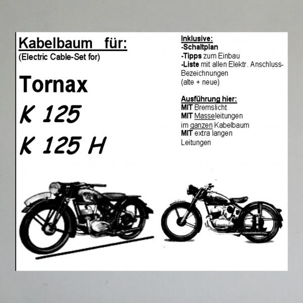 Kabelbaum/ Kabelsatz/ Leitungssatz Tornax K125, H125