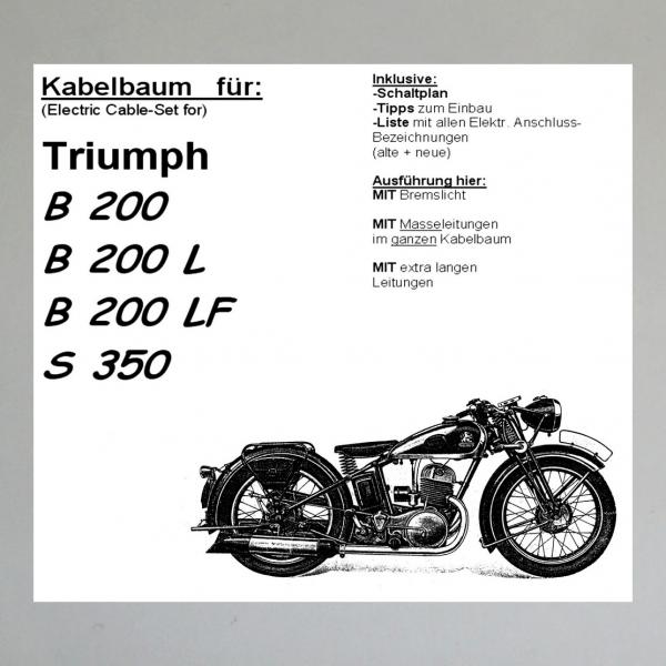 Kabelbaum/ Kabelsatz/ Leitungssatz Triumph/ TWN B 200, 200 L, 200 LF, S 350