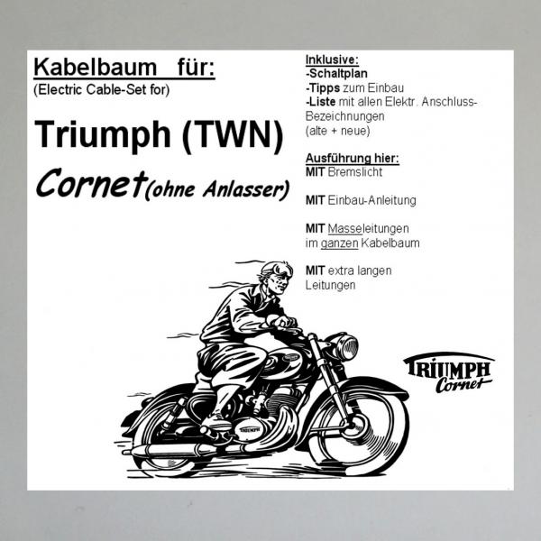 Kabelbaum/ Kabelsatz/ Leitungssatz Triumph/ TWN Cornet, Cornet 1 (ohne Anlasser)