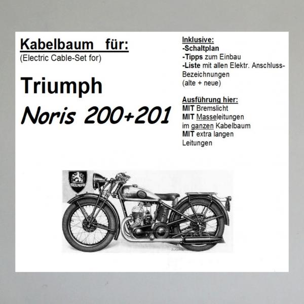 Kabelbaum/ Kabelsatz/ Leitungssatz Triumph/ TWN Noris 200, 201