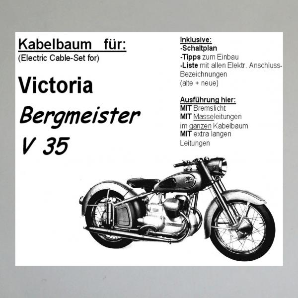Kabelbaum/ Kabelsatz/ Leitungssatz Victoria Bergmeister V35