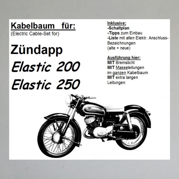 Kabelbaum/ Kabelsatz/ Leitungssatz Zündapp Elastic 200, Elastic 250