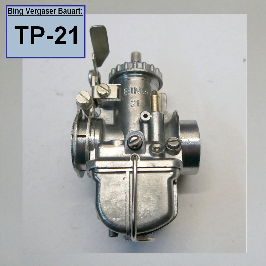 OldtimerVergaser - Düsen- und Nadelsatz für Bing Vergaser Typ 21  (21/20/) für Kleinkrafträder (TP-21)