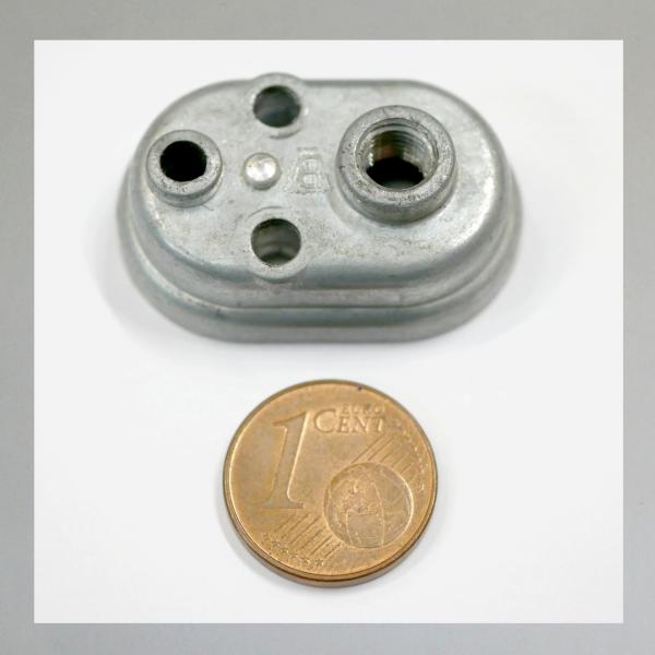 (20-520) Deckelplatte (Zugdeckel) für Mofa, Moped mit Bing Vergaser mit Luftschieber (Choke)---Ausführung/ Grösse: Klein---Orig. NEU---