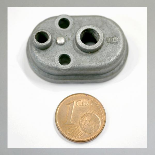 (20-540) Deckelplatte (Zugdeckel) für Mofa, Moped mit Bing Vergaser mit Luftschieber (Choke)---Ausführung/ Grösse: Mittel---Orig. Gebraucht---