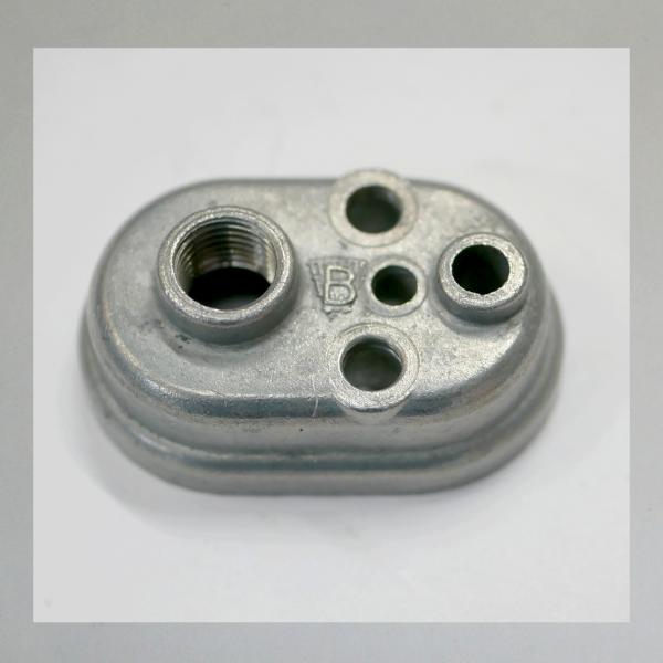 (20-971) Deckelplatte (Zugdeckel) für Mofa, Moped mit Bing Vergaser mit Luftschieber (Choke)---kleinste Ausführung (Spezialtyp: Gewinde M7x0,75) (Gebraucht)