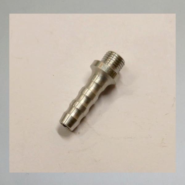 Gewinde-Schlauchtülle M7x0,75 (Tülle 6mm für Schlauch 5mm innen), runde Ausführung