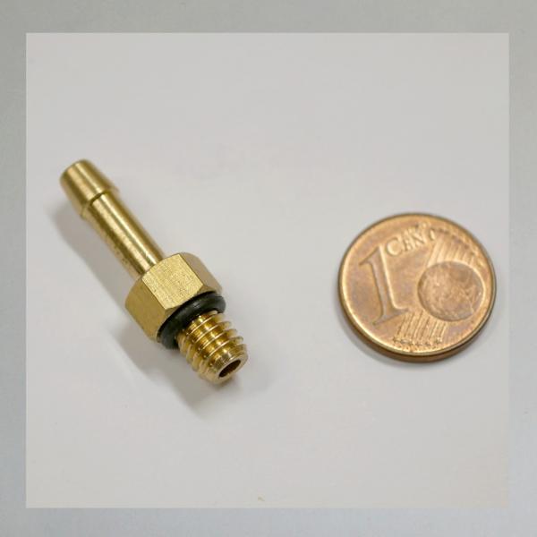 Gewinde-Schlauchtülle M6 (Tülle 5mm für Schlauch 4mm innen)