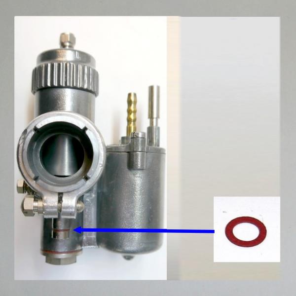 Dichtung für Verschlussschraube für die Leerlaufdüse an Fischer Amal Vergasern (20-24mm Durchlass)