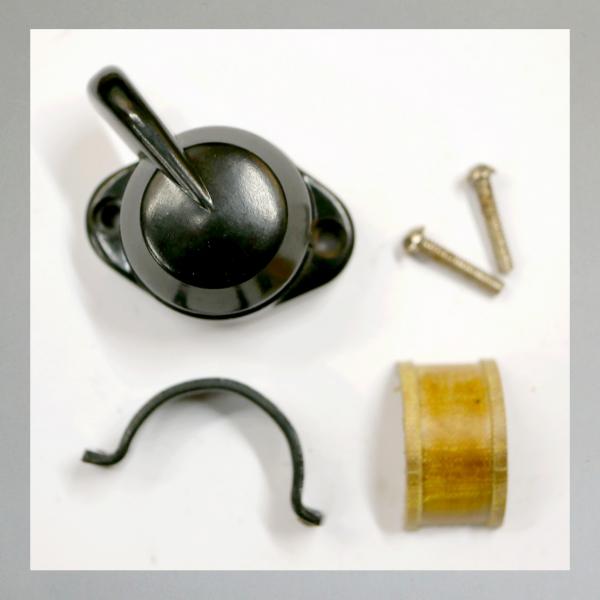 Lichtschalter, elektrisch, ohne Hupenknopf, Bakelite, Fabrikat unbekannt, 30er- 50er Jahre---Ori. NEU---