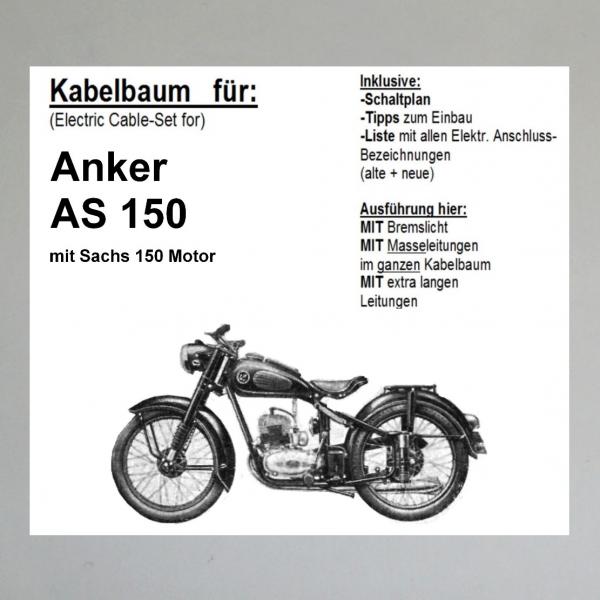 Kabelbaum/ Kabelsatz/ Leitungssatz Anker AS 150 mit Sachs Motor