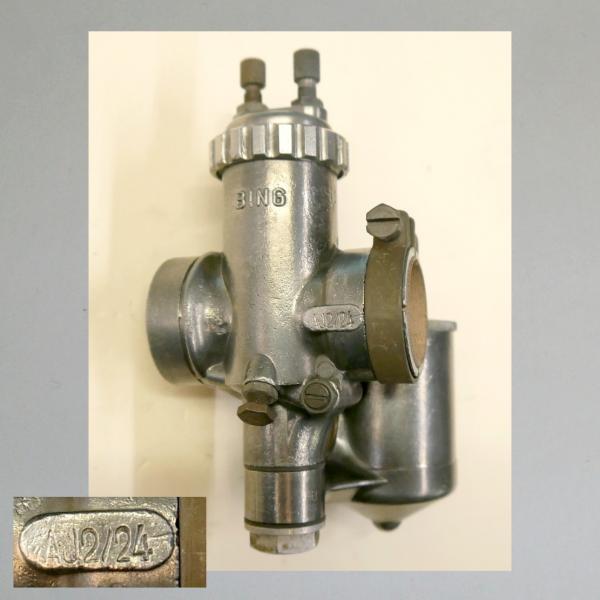 Bing Vergaser DKW NZ 350 Zivil und WH (Bing AJ 2/24) mit Stempelung "350"