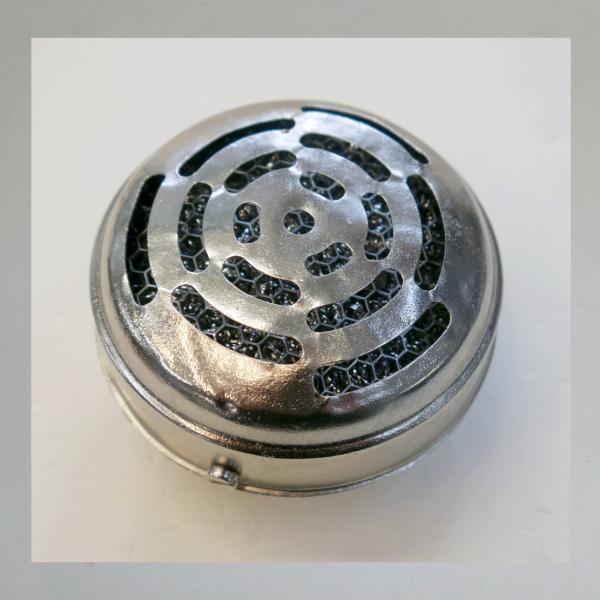 BING Blech-Luftfilter, ohne Klappe, Steckanschluss 35mm/ Aussendurchmesser 84mm, 40er Jahre Ausführung!---Umgebaut auf Zerlegbarkeit---