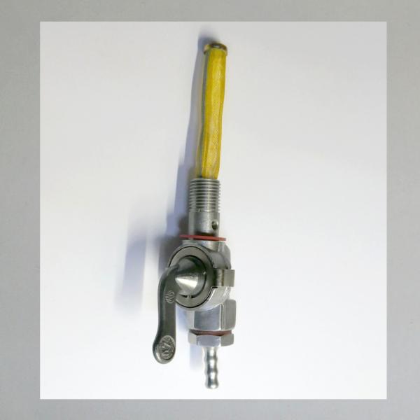 Benzinhahn AW "Systemhahn": 2-Filterhahn---tankseitig G 1/4 Zoll - LANGGEWINDE!