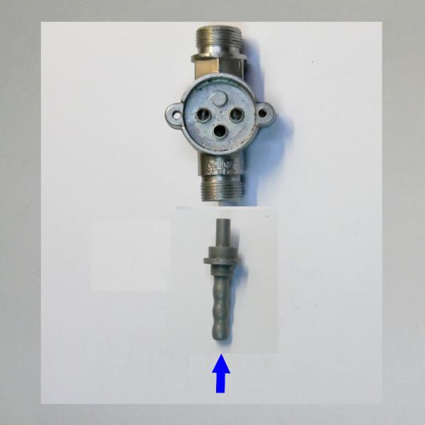 Everbest 2-Filter Hahn: Ablauftülle 8mm, gerade, Altteil