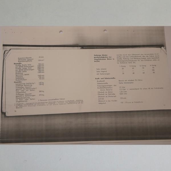 BMW - Handbuch R 25/2 (mit Sawe-Vergaser), Kopie