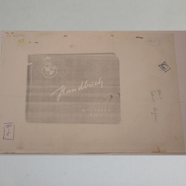 BMW - Handbuch R 25/2 (mit Sawe-Vergaser), Kopie