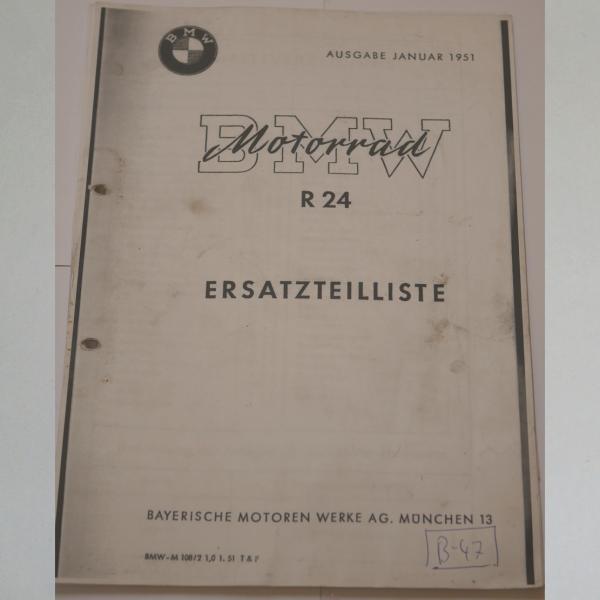 BMW - Ersatzteilliste R 24 1951, Kopie