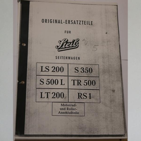 Steib - Ersatzteileliste für Steib-Seitenwagen Modell LS 200, S 350, S 500 L, TR 500, LT 200, RS 1, Kopie