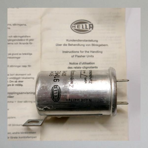 Hella Blinkrelais, thermisch, 2-polig, 6 Volt 18 Watt---Orig. NEU---