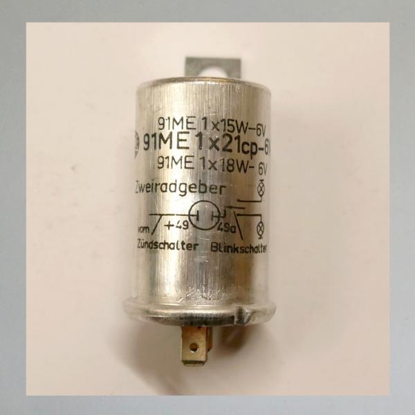 Hella Blinkrelais, thermisch, 2-polig, 6 Volt 18 Watt---Orig. NEU---