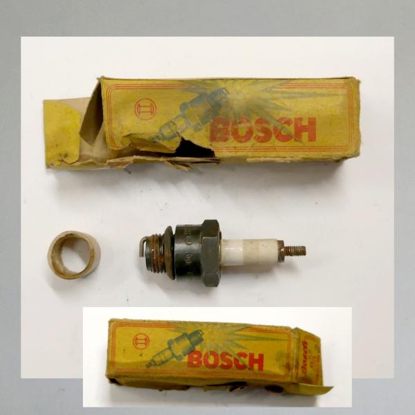 Zündkerze DM-175/200-T2S---M14x1,25---Wärmewert 175-200---Fabrikat BOSCH, Sehr alte Ausführung ca 20er / 30er Jahre, zerlegbar